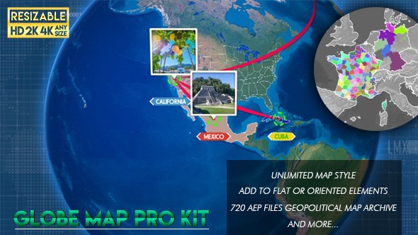 Globe Map Pro Kit - Download Videohive 19478445