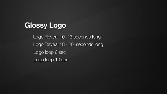 Glossy Logo | Reflection Logo Loop - Download Videohive 19401103