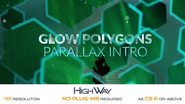 Glow Polygons Parallax Intro - 19582790 Download Videohive