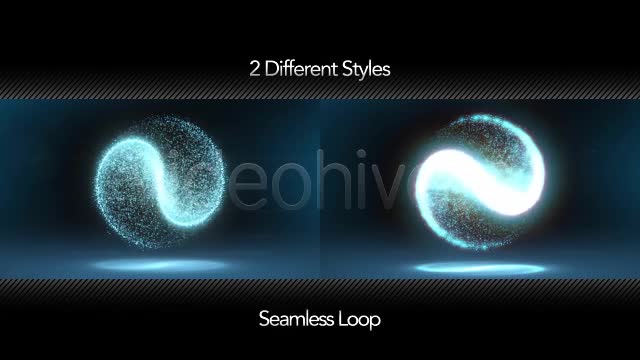 Glowing Circular Yin Yang Particle Background - Download Videohive 6149955