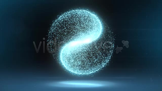 Glowing Circular Yin Yang Particle Background - Download Videohive 6149955