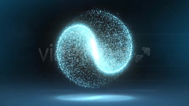 Glowing Circular Yin Yang Particle Background - Download Videohive 6149955