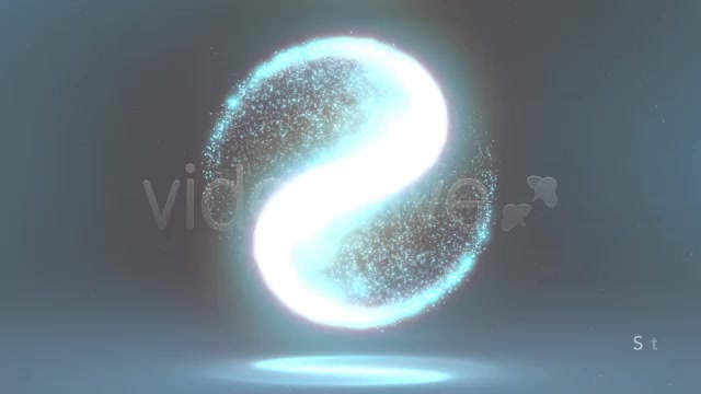 Glowing Circular Yin Yang Particle Background - Download Videohive 6149955