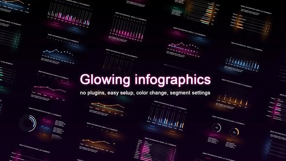 Glowing infographics - 25009766 Download Videohive