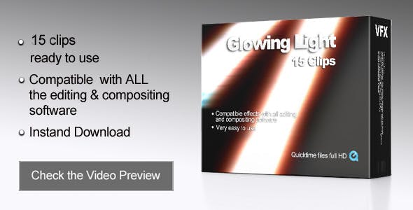 Glowing Light Transitions - Videohive Download 533540