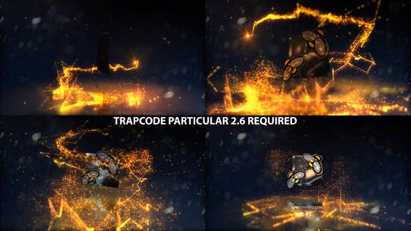 Glowing Particals Logo Reveal 31 : Golden Particals 10 - 23006444 Download Videohive