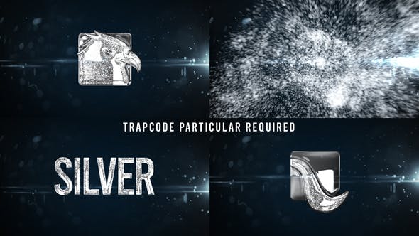Glowing Particals Logo Reveal 34 : Silver Particals 01 - 25793511 Videohive Download