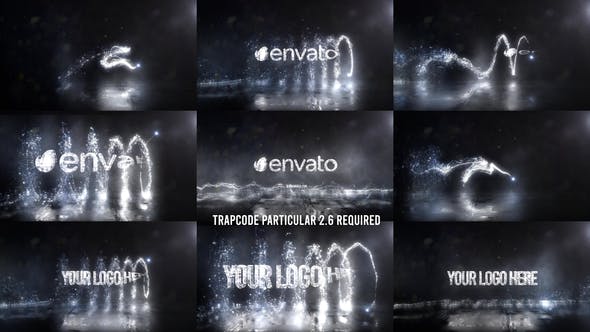Glowing Particals Logo Reveal 37 : Silver Particals 02 - Videohive Download 27088823