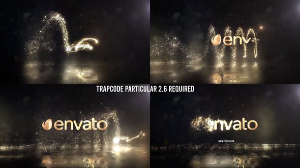 Glowing Particals Logo Reveal 40 : Golden Particles 13 - Videohive Download 30715699