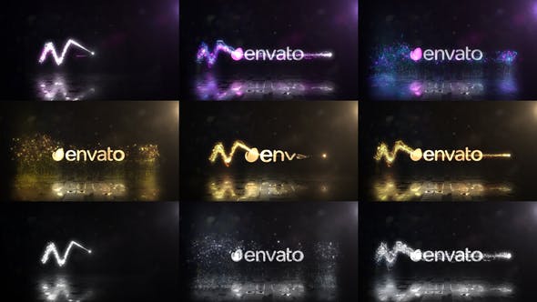Glowing Particals Logo Reveal 42 ( 3 in 1 ) - Download Videohive 34896951