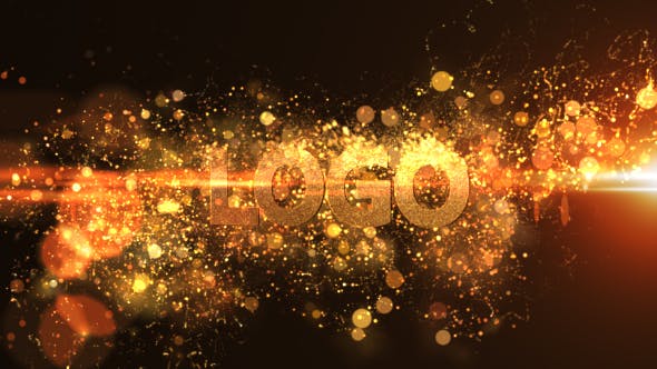 Glowing Particle Logo Reveal 13 : Golden Particles 02 - 14935276 Download Videohive