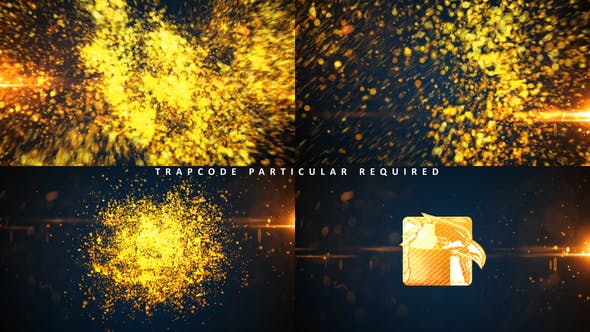 Glowing Particle Logo Reveal 16 : Golden Particles 04 - 16217258 Download Videohive