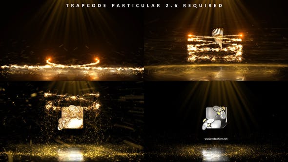 Glowing Particle Logo Reveal 8 : Golden Particles 01 - 12432013 Download Videohive