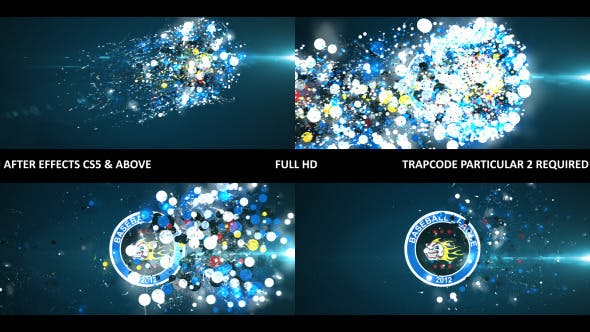 Glowing Particle Logo Reveal 9 - 12725483 Download Videohive