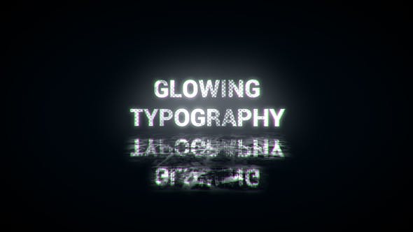 Glowing Typography - 21656366 Download Videohive
