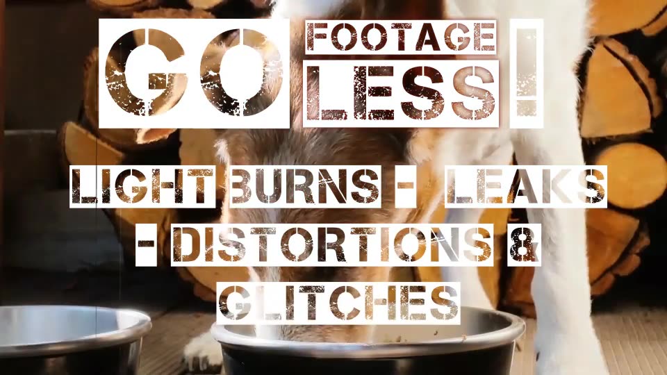 Go Footageless! Light Burns & Glitch AE comps - Download Videohive 8390543