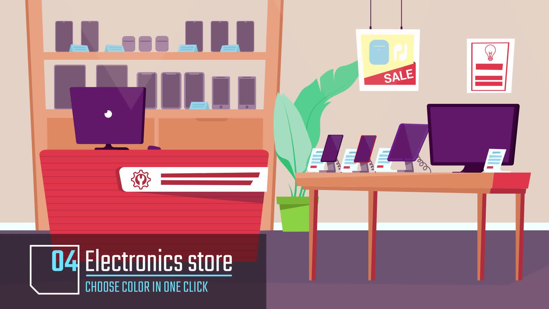 Go shopping Animation background Videohive 34221830 After Effects Image 8