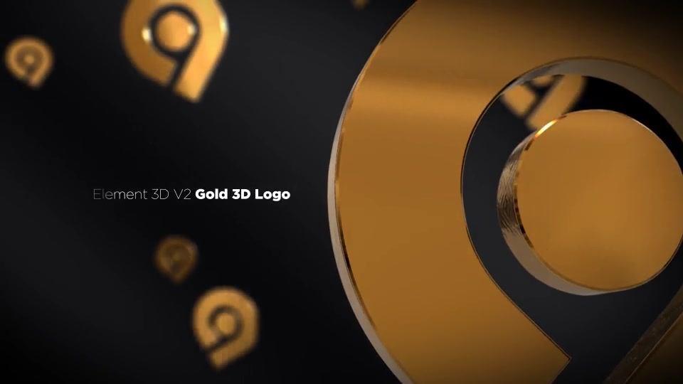 Gold 3D Logo Opener - Download Videohive 20842906