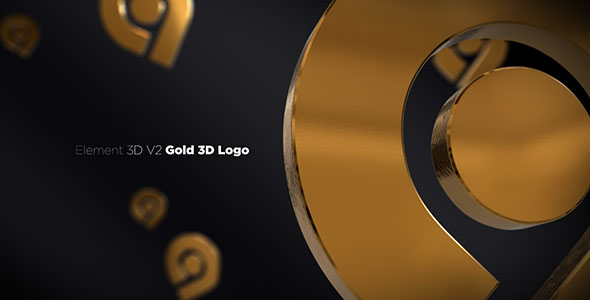 Gold 3D Logo Opener - Download Videohive 20842906