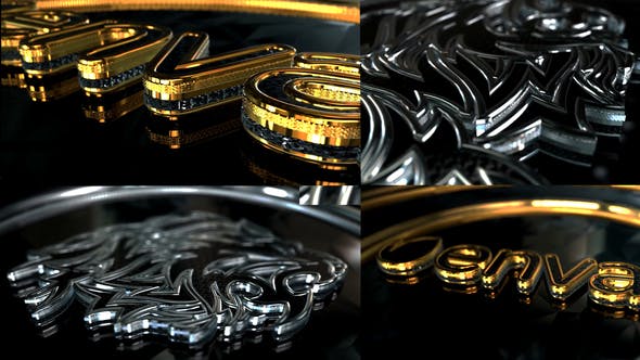 Gold And Silver Glossy Logo - Download Videohive 24991062