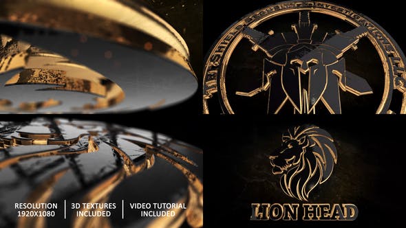 Gold Black And Shine Logo Reveal - 28498726 Download Videohive