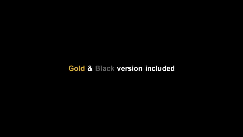 Gold & Black Crystallized Glass Logo Reveal - Download Videohive 11316786