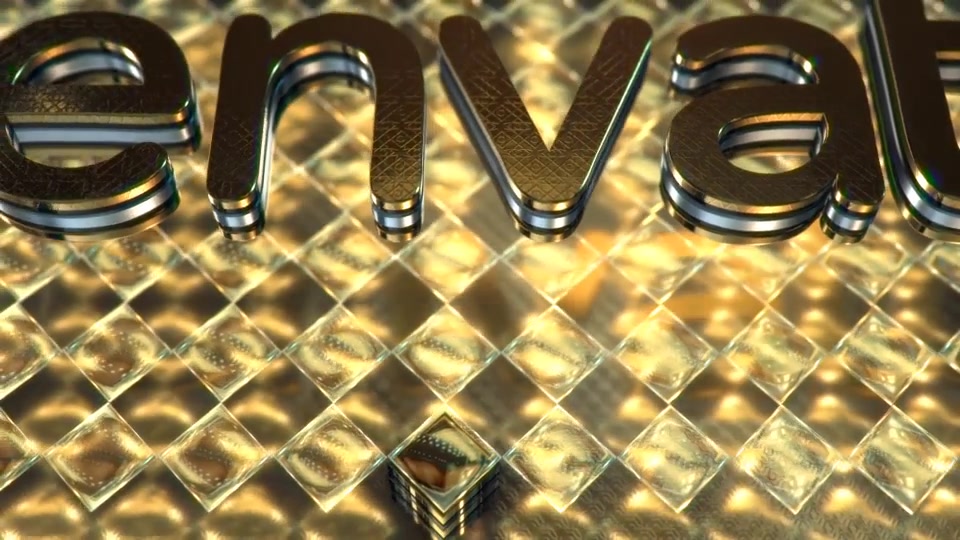 Gold & Black Crystallized Glass Logo Reveal - Download Videohive 11316786
