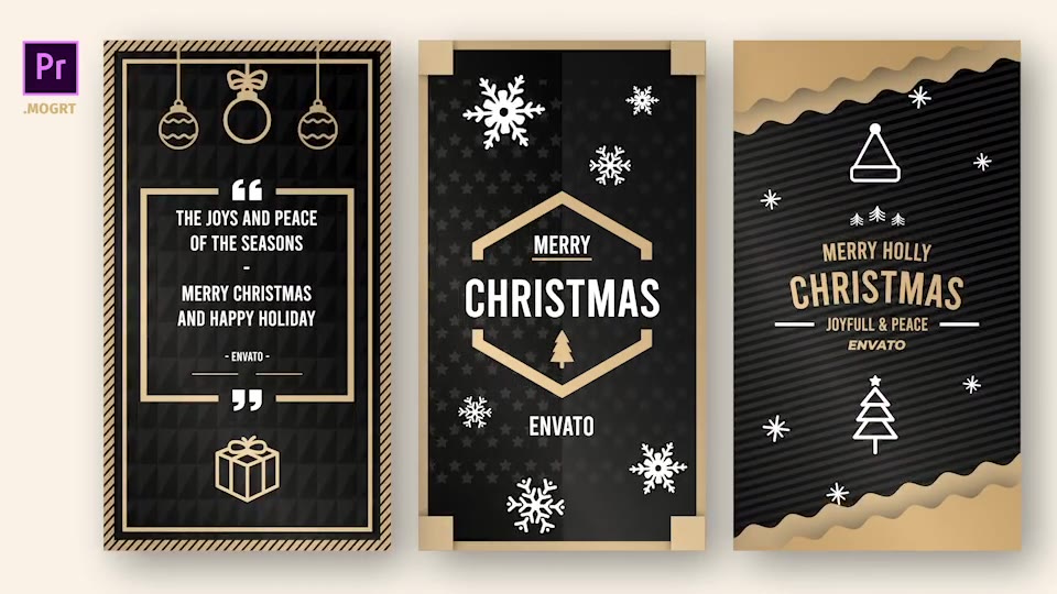 Gold Christmas Instastory Videohive 29683251 Premiere Pro Image 8