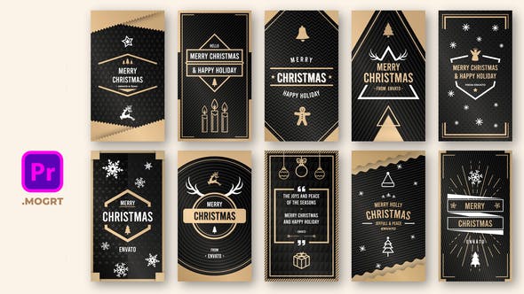 Gold Christmas Instastory - 29683251 Download Videohive