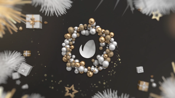 Gold Christmas Logo - Download Videohive 21098299