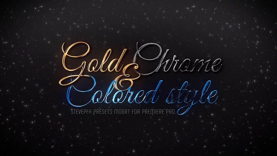 Gold Chrome Colored Steel Titles Videohive 24647949 Premiere Pro Image 2