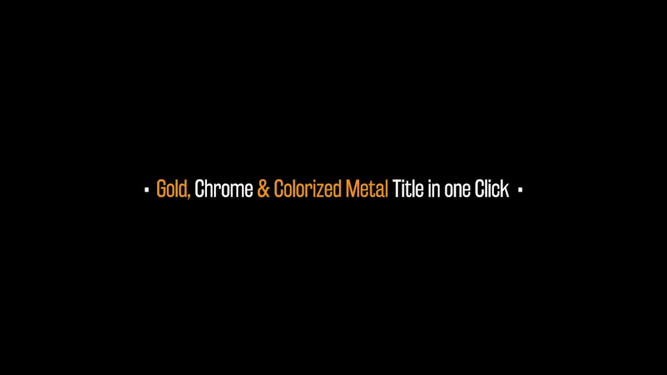 Gold Chrome Colored Steel Titles Videohive 24647949 Premiere Pro Image 3