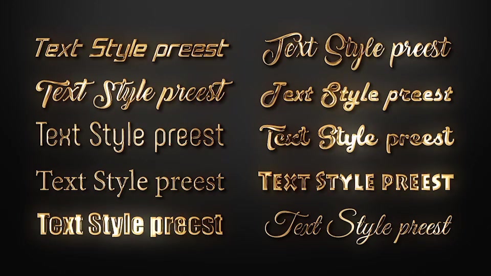 Gold Chrome Colored Steel Titles Videohive 24647949 Premiere Pro Image 6