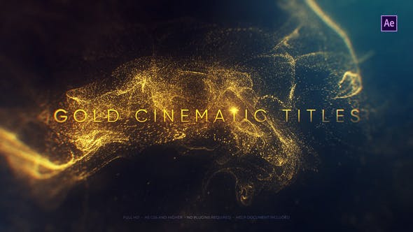 Gold Cinematic Titles - Videohive Download 22869986