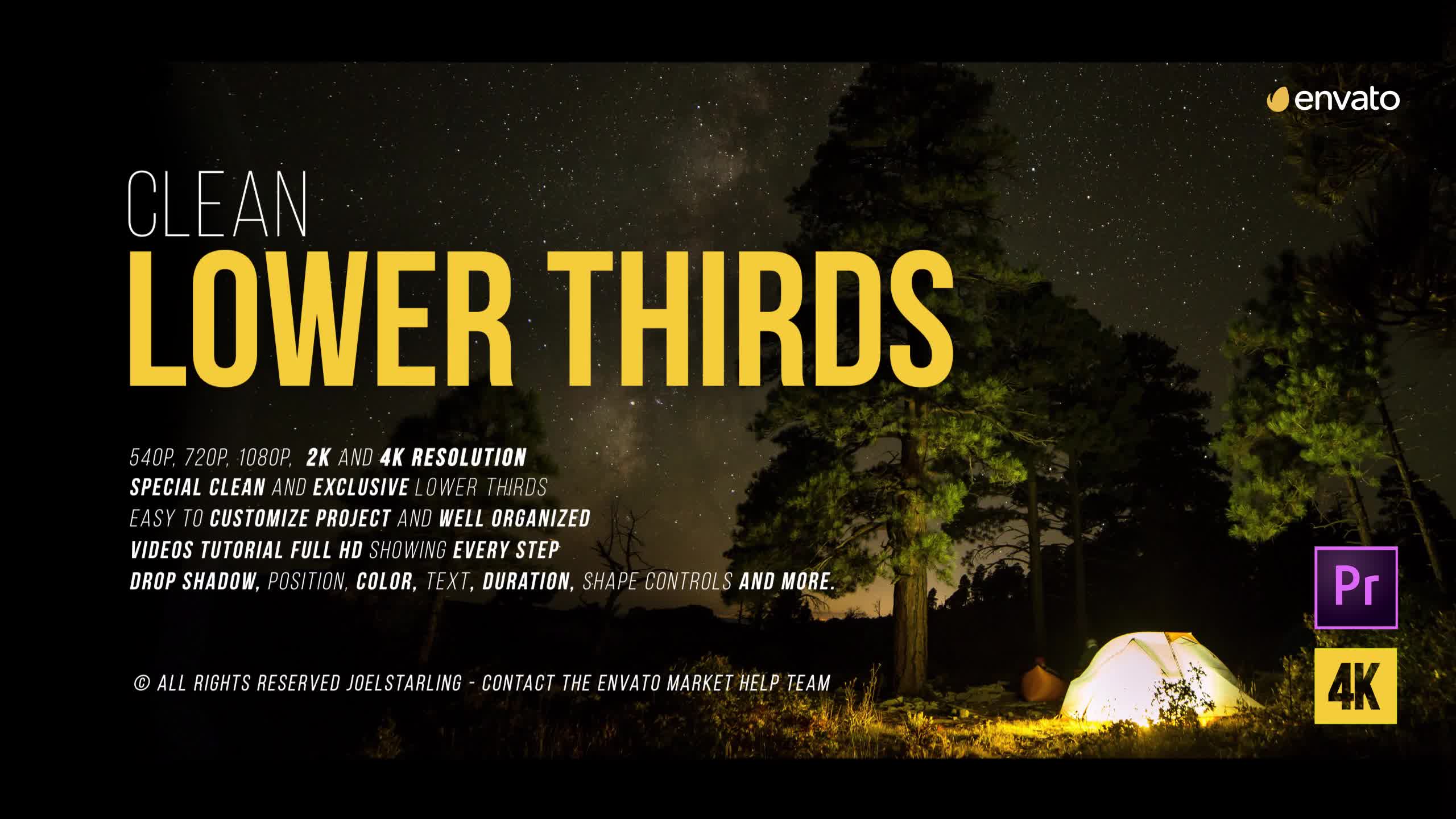 Gold Clean Lower Thirds for Premiere Videohive 21987596 Premiere Pro Image 1