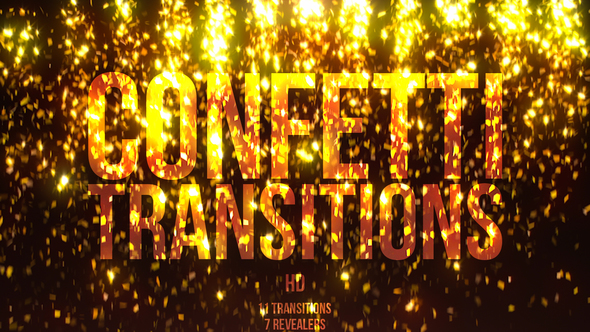 Gold Confetti Transitions - Download Videohive 21712544