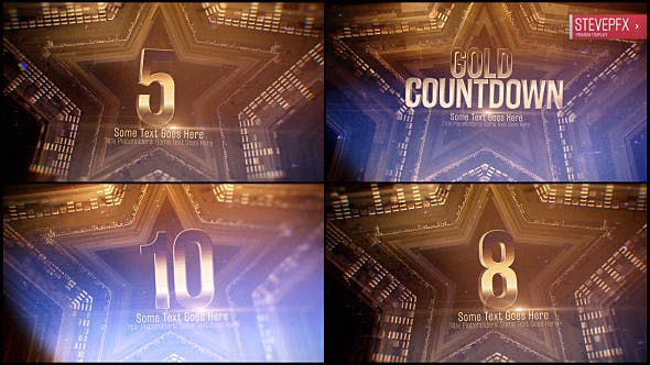 Gold Countdown - 20562334 Download Videohive