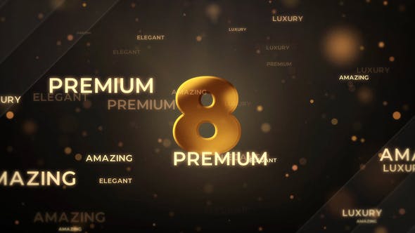 Gold Countdown Intro Premiere Pro - Videohive 32659173 Download