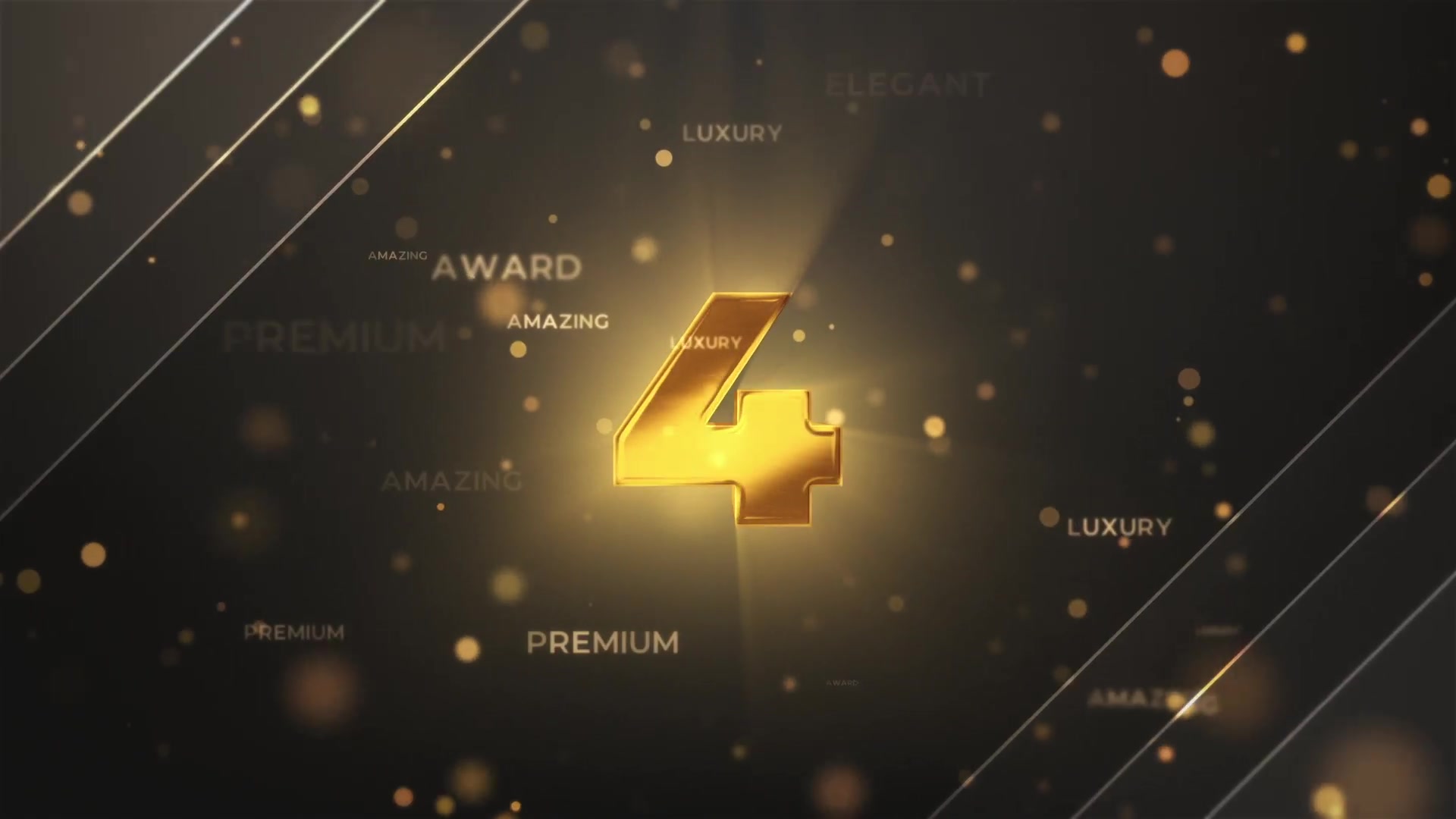 Gold Countdown Intro Videohive 29731436 After Effects Image 3
