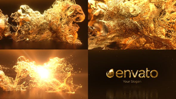 Gold Dust Explosion Logo - Videohive 39955598 Download