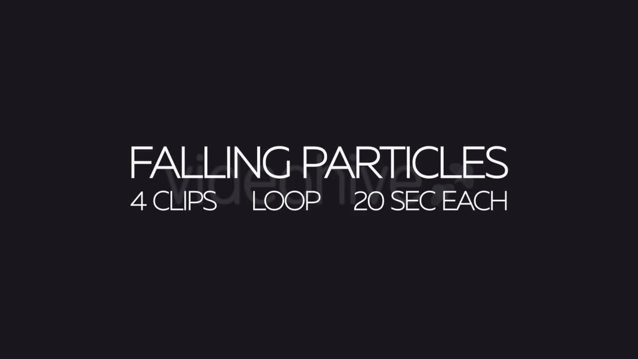 Gold Falling Particles Backgrounds Videohive 13845329 Motion Graphics Image 1
