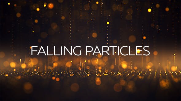 Gold Falling Particles Backgrounds - Videohive Download 13845329