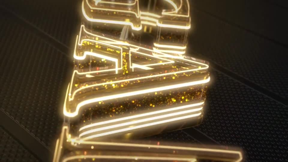 Gold Glam Neon Logo Reveal Videohive 22756366 After Effects Image 2