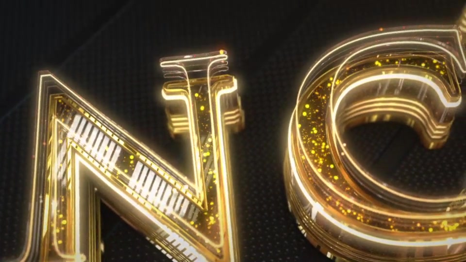 Gold Glam Neon Logo Reveal Videohive 22756366 After Effects Image 3