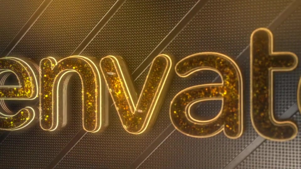 Gold Glam Neon Logo Reveal Videohive 22756366 After Effects Image 9