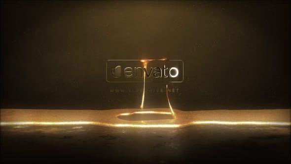 Gold Liquid Logo - Videohive Download 27651090