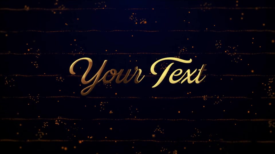Gold Logo Reveal (Particles Opener) Videohive 23329933 After Effects Image 5