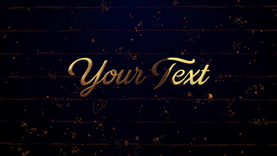 Gold Logo Reveal (Particles Opener) Videohive 23329933 After Effects Image 6