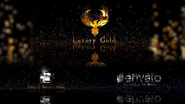 Gold Metal And Particles - Videohive Download 28378701