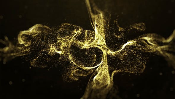 Gold Particle Logo - 23201987 Download Videohive